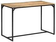 vidaXL Mesa de jantar 110x55x75 cm madeira de mangueira maciça áspera