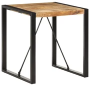 Mesa de jantar castanha clara com preto 70 x 70 cm BRAVO 