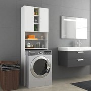 vidaXL Armário para máquina de lavar 64x25,5x190 cm branco