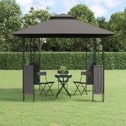 vidaXL Gazebo com telhado 300x300x270 cm aço antracite