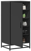 vidaXL Sapateira 48x38x97,5 cm derivados de madeira preto