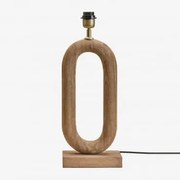 Base Para Candeeiro De Mesa ↑45 Cm Em Madeira De Manga Tiberia Madeira De Manga - Sklum