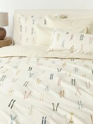 Capa de edredão de inverno em percal de algodão Aspen