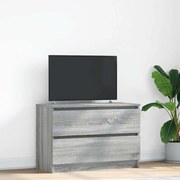 vidaXL Móvel de TV 80x35x54 cm derivados de madeira cinzento sonoma