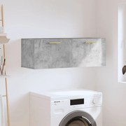 vidaXL Armário parede 100x36,5x35cm derivados de madeira cinza cimento