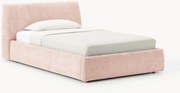 Cama de solteiro estofada com arrumação Cloud