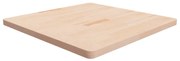 vidaXL Tampo de mesa quadrado 90x90x4 cm carvalho maciço não tratado