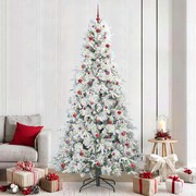 vidaXL Árvore de Natal Articulada Artificial Branco 240 cm PE e PVC