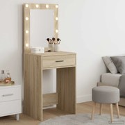 vidaXL Mesa de vestir com gaveta Carvalho Sonoma 50 x 41 x 135 cm