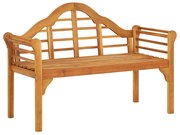 vidaXL Banco de jardim 125 cm madeira de acácia maciça