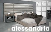 Cama Alessandria  (cabeçeira + sommier)