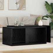 vidaXL Conjunto de Mesas de Café 2 pcs Carvalho Preto