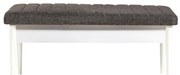 Banco Vina – Branco Antracite – 110x48x40 cm