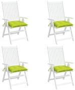 vidaXL Almofadões móveis de paletes 4pcs tecido oxford verde brilhante