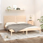 vidaXL Estrutura de cama super king 180x200 cm madeira maciça