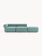 Pufe modular em bouclé Anton
