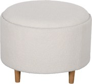 HOMCOM Banquinho Puff Estofado, Teddyfleece, armazenamento oculto, tampa reversível, 56 cm x 56 cm x 42 cm, Branco | Aosom Portugal