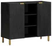 vidaXL Aparador 90x33x75 cm derivados de madeira preto