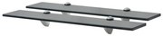vidaXL Prateleiras flutuantes 2 pcs vidro 60x10 cm 8 mm