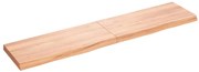 vidaXL Tampo de mesa 180x40x(2-6) cm carvalho tratado castanho-claro