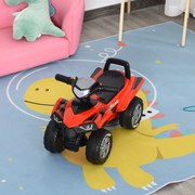 Quadriciclo elétrico para crianças +12 meses com sons de luzes 60x38x42 cm Vermelho