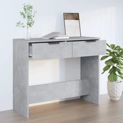 vidaXL Mesa consola 90x36x75 cm derivados de madeira cinzento-cimento