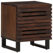 vidaXL Mesa de cabeceira 40x34x46 cm madeira de mangueira maciça