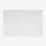 Tapete De Banho Retangular 55x80 Cm Em Algodão Selyra Branco - Sklum