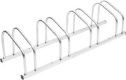 vidaXL Suporte para 4 bicicletas aço galvanizado