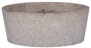 vidaXL Lavatório Ø40x15 mármore cinzento