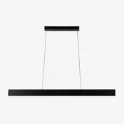 Lâmpada De Teto Suspensa Linear Led 120 Cm Em Alumínio Astley Preto - Sklum