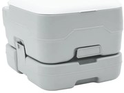 vidaXL Vaso Sanitário de Camping Cinza e Branco 41,5 x 36,5 x 30 cm
