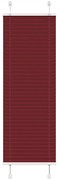 vidaXL Plissado Cego Bordéus Vermelho 50x100 cm Largura Tecido 49,4 cm