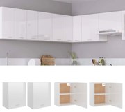 vidaXL Armários de parede “Lyon” 2 pcs branco brilhante