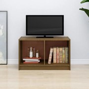 vidaXL Móvel de TV 70x33x42 cm pinho maciço castanho mel
