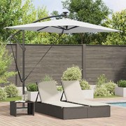 vidaXL Guarda-sol de Bananeira Cantilever Areia 294 x 200 x 254 cm