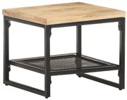 vidaXL Mesa de apoio 40x40x35 cm madeira de mangueira maciça