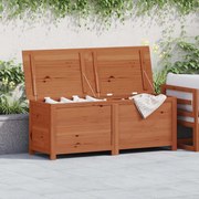 vidaXL Caixa p/ almofadões exterior 150x50x56 cm abeto maciço castanho