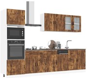 vidaXL 7 peças armário de cozinha conjunto Kalmar carvalho fumado