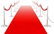 Tapete vermelho 1 x 10 m, pesado 400 g/m2