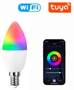 Lâmpada LED C37 E14 Smart WI-FI