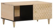 vidaXL Mesa de centro 80x50x40 cm madeira de mangueira maciça