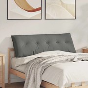 vidaXL Travesseiro para Costas Cinza Escuro 140 x 50 cm