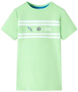 T-shirt para criança verde-néon 128