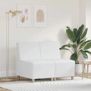vidaXL Cadeiras de Sofá 2 pcs Branco 55 x 74 x 82 cm Couro sintético