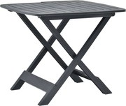 vidaXL Mesa de jardim dobrável 79x72x70 cm plástico antracite