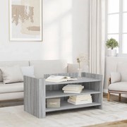 vidaXL Mesa de centro 100x50x50cm derivados de madeira cinzento sonoma