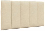 vidaXL Almofadão de cabeceira 90 cm tecido creme