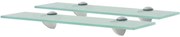 vidaXL Prateleiras flutuantes 2 pcs vidro 40x10 cm 8 mm