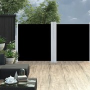vidaXL Toldo lateral retrátil 120x600 cm preto